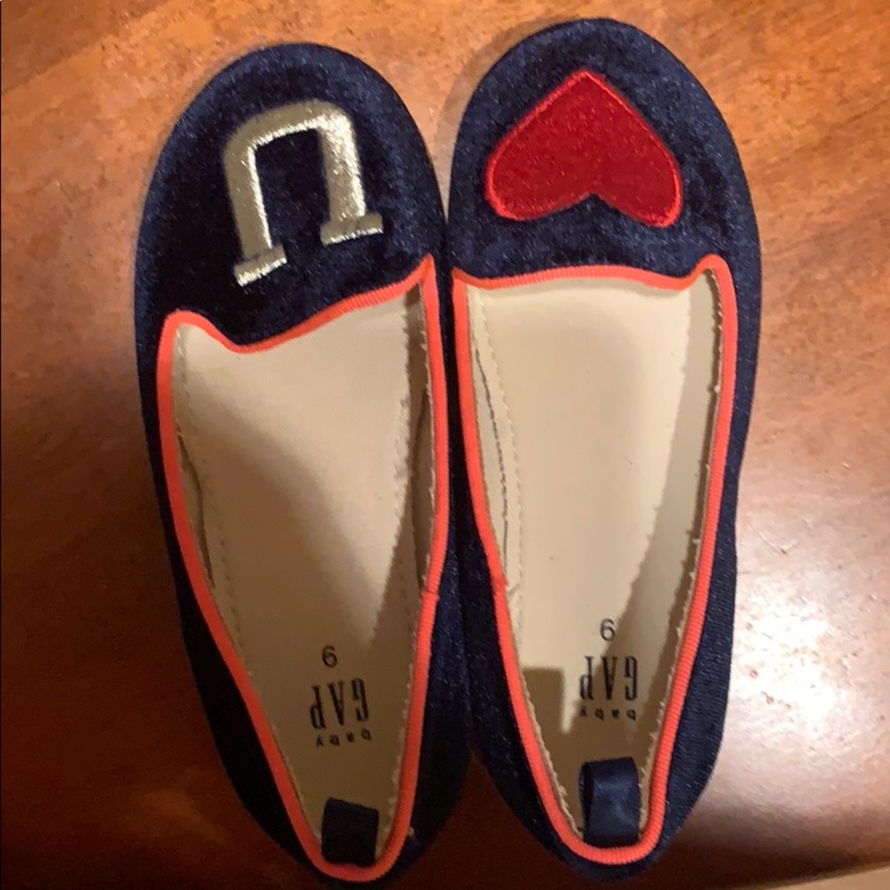 Gap velvet slippers “Love you”